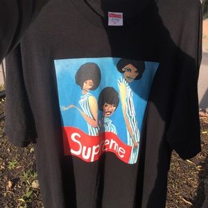 supreme group tee black